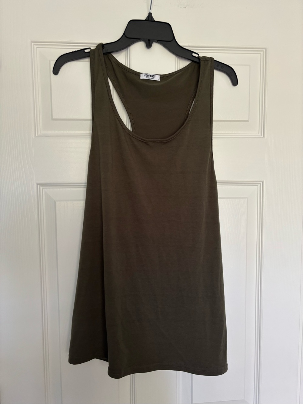 Olive Green Racerback Tank Top